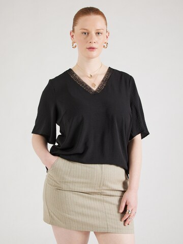 Vero Moda Curve - Blusa 'VMCalva' en negro: frente