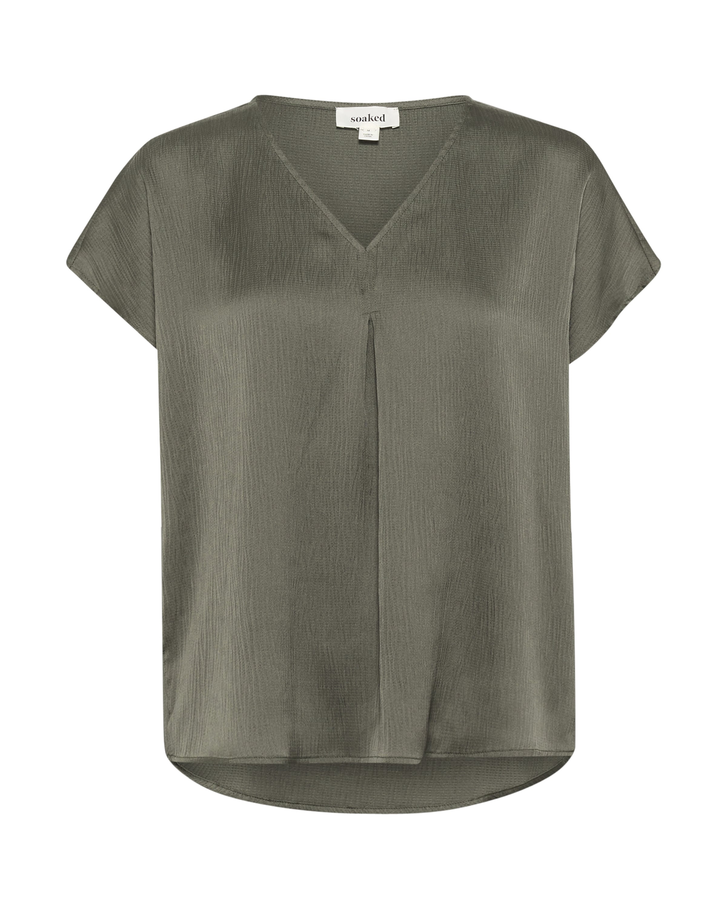 SOAKED IN LUXURY Bluse 'Loana' i grøn: forside