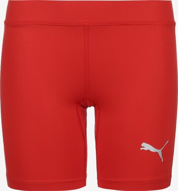 PUMA Skinny Sportbroek 'LIGA' in Rood: voorkant