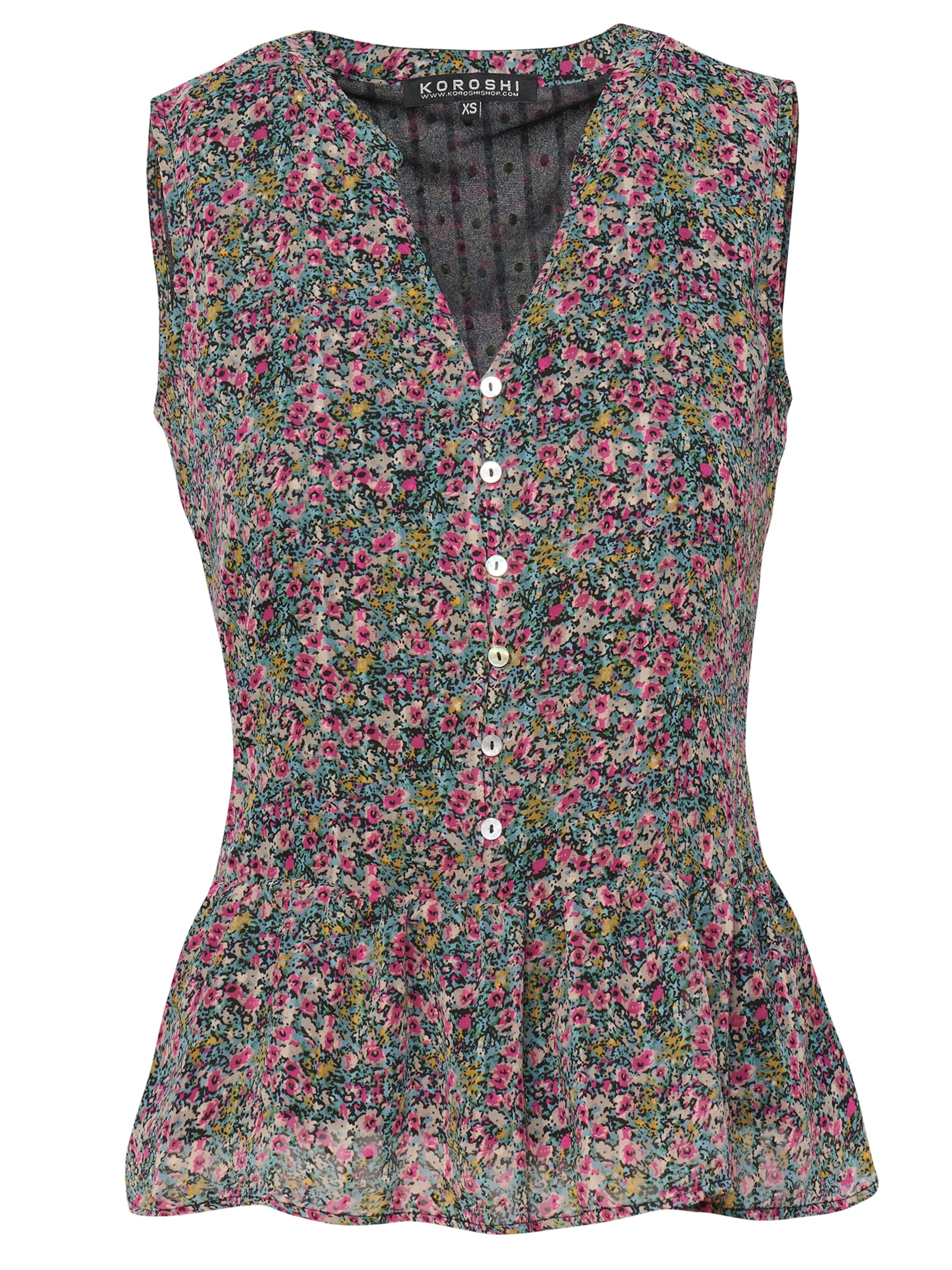 KOROSHI Bluse in Mischfarben: Vorderseite