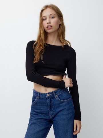 Pull-over Pull&Bear en noir : devant