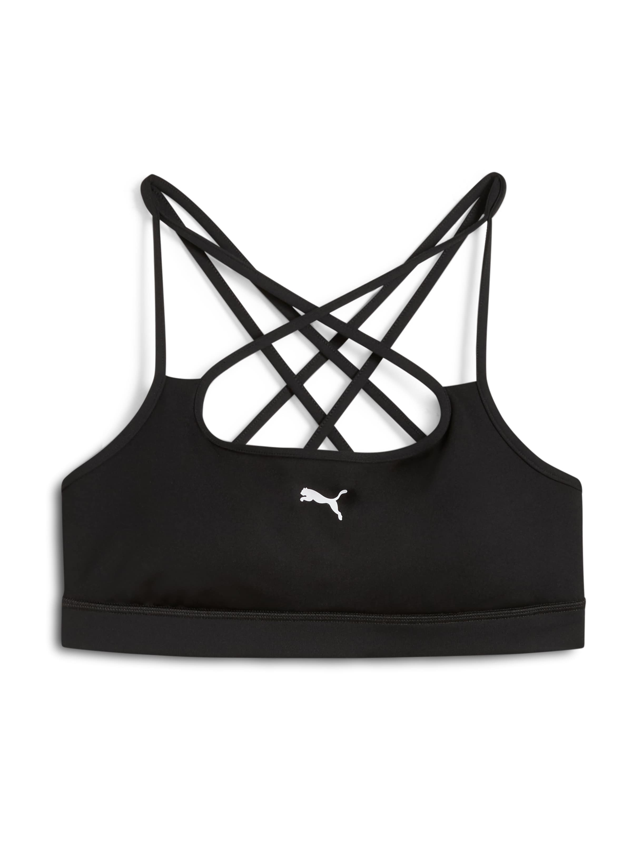 PUMA Õlapaelteta topp Spordirinnahoidja 'Move', värv must: eest vaates