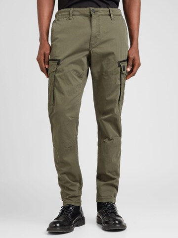 Regular Pantalon cargo s.Oliver en noir : devant