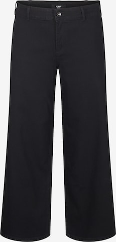 juoda Flash by Zizzi Laisvas Džinsai: priekis