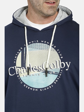 Sweat-shirt ' Earl Colum ' Charles Colby en bleu