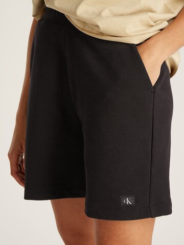 Calvin Klein Jeans Normální Kalhoty – černá