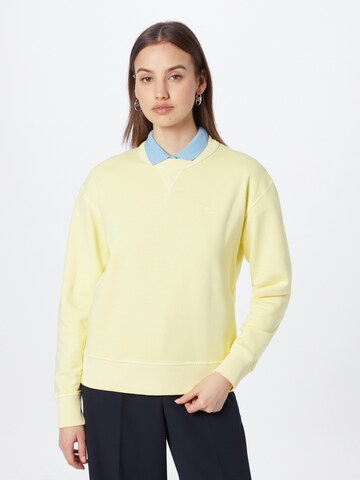 Sweat-shirt GANT en jaune : devant