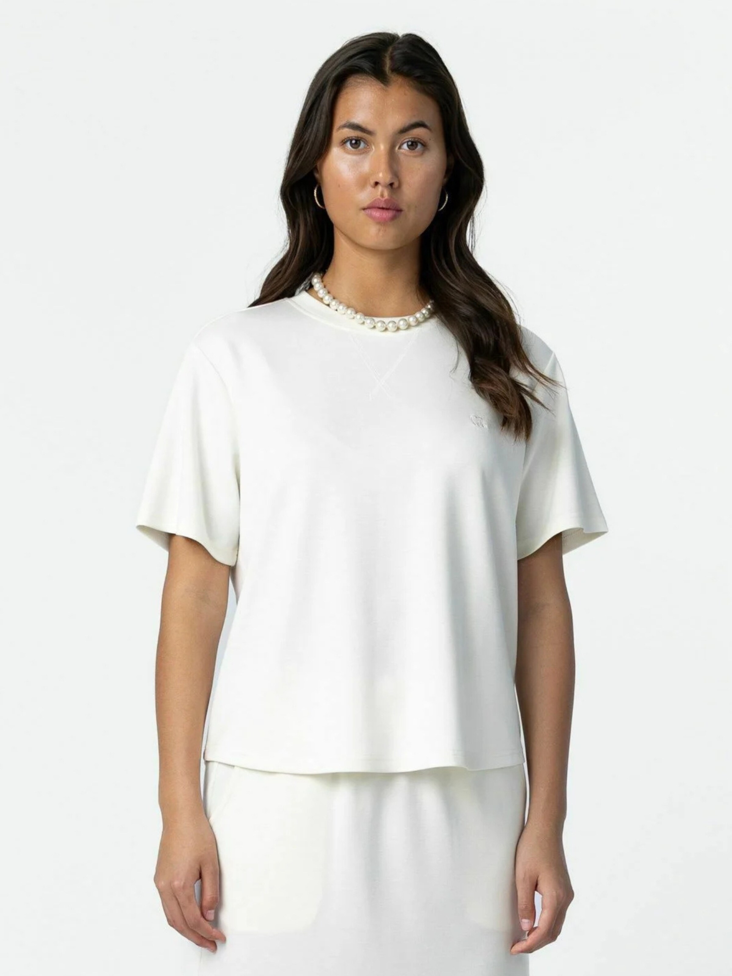 Tricou ' BEA sweat ' de la Coster Copenhagen pe alb: față
