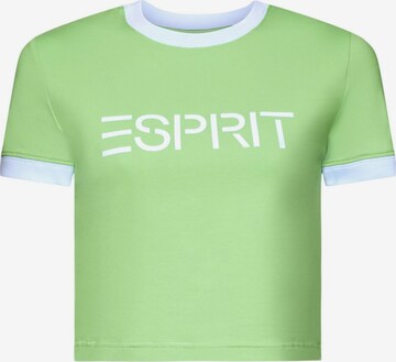 T-shirt ESPRIT en vert : devant