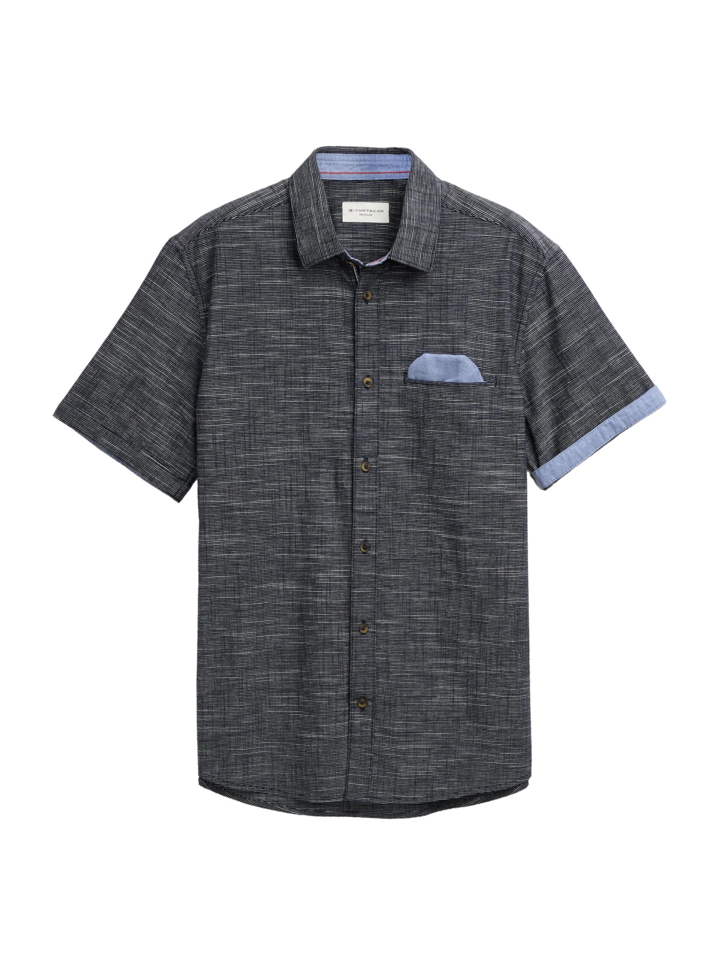 TOM TAILOR Tavaline suurus Triiksärk, värv sinine: eest vaates