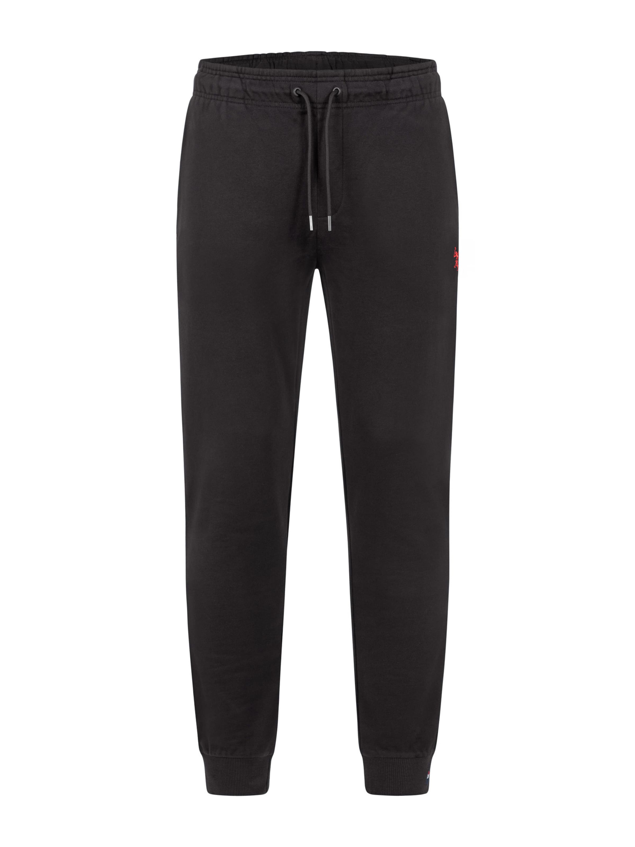 U.S. POLO ASSN. Hose in 40/Regular in kirschrot / schwarz, Produktansicht