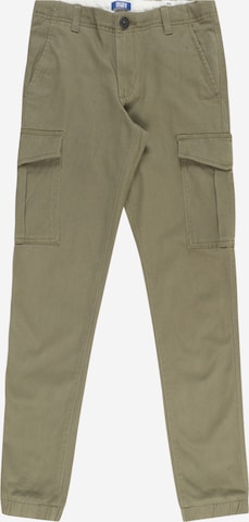 Effilé Pantalon 'Marco' Jack & Jones Junior en vert : devant