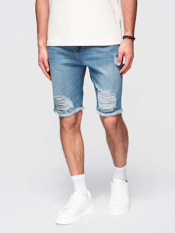 Ombre Regular Jeans‌ in Blau