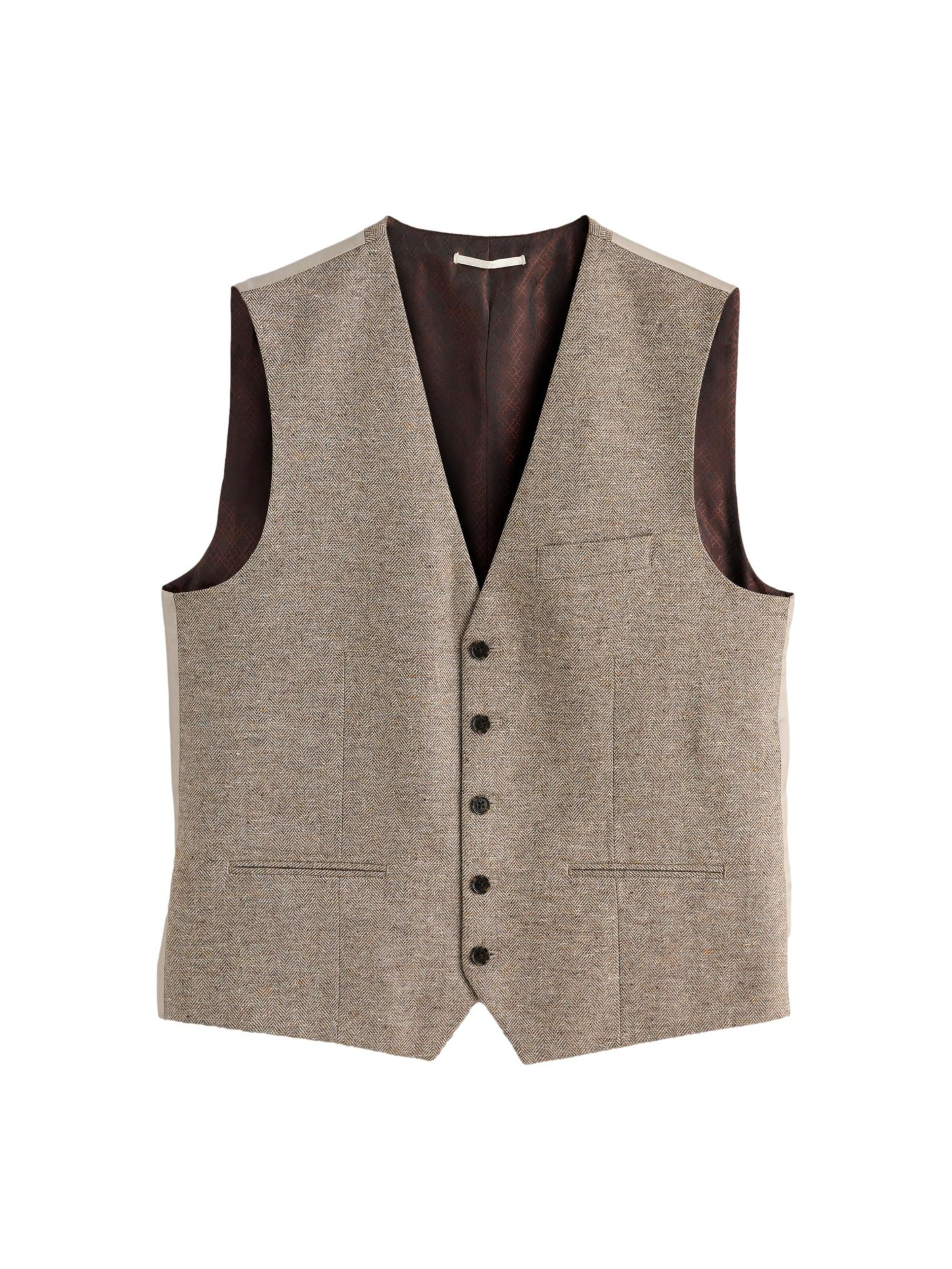Next Gilet in Bruin: voorkant