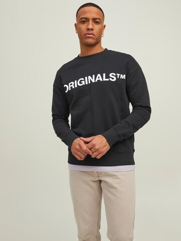 JACK & JONES Sweatshirt 'Clean' i svart: framsida