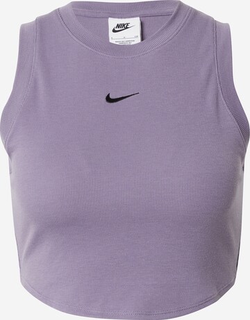 Nike Sportswear Top 'ESSENTIAL' w kolorze fioletowy: przód