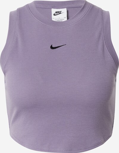 Nike Sportswear Top 'ESSENTIAL' en lavanda / negro, Vista del producto