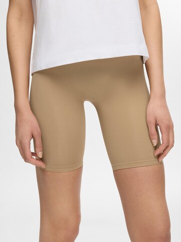 SELECTED FEMME Skinny Shapingbroek in Beige: voorkant