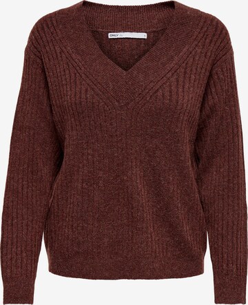 ONLY Sweater 'Cari' in Brown: front