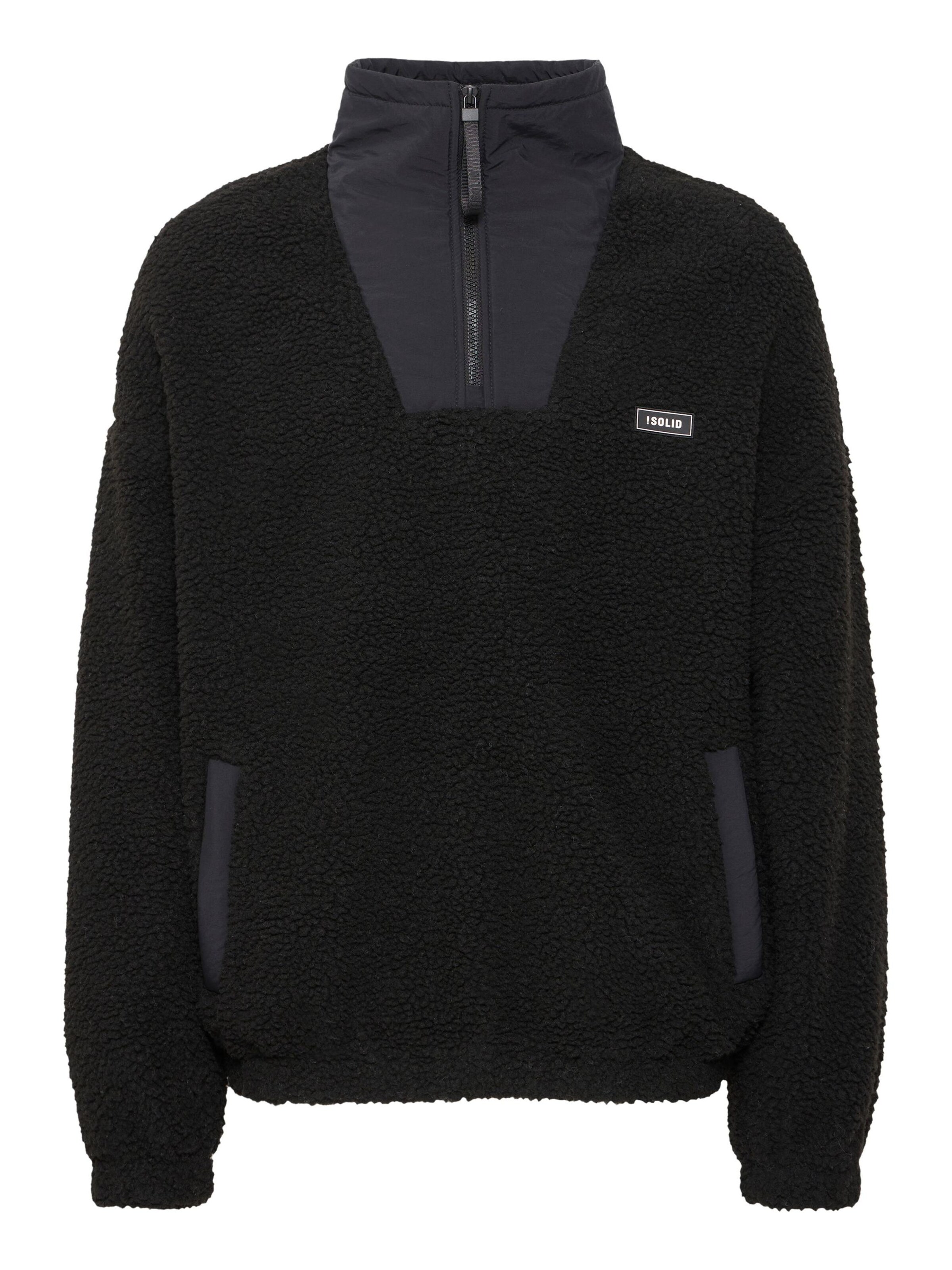 Pull-over 'Markmann' !Solid en noir : devant