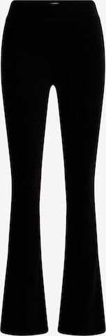 WE Fashion Flared Trousers in Black: front