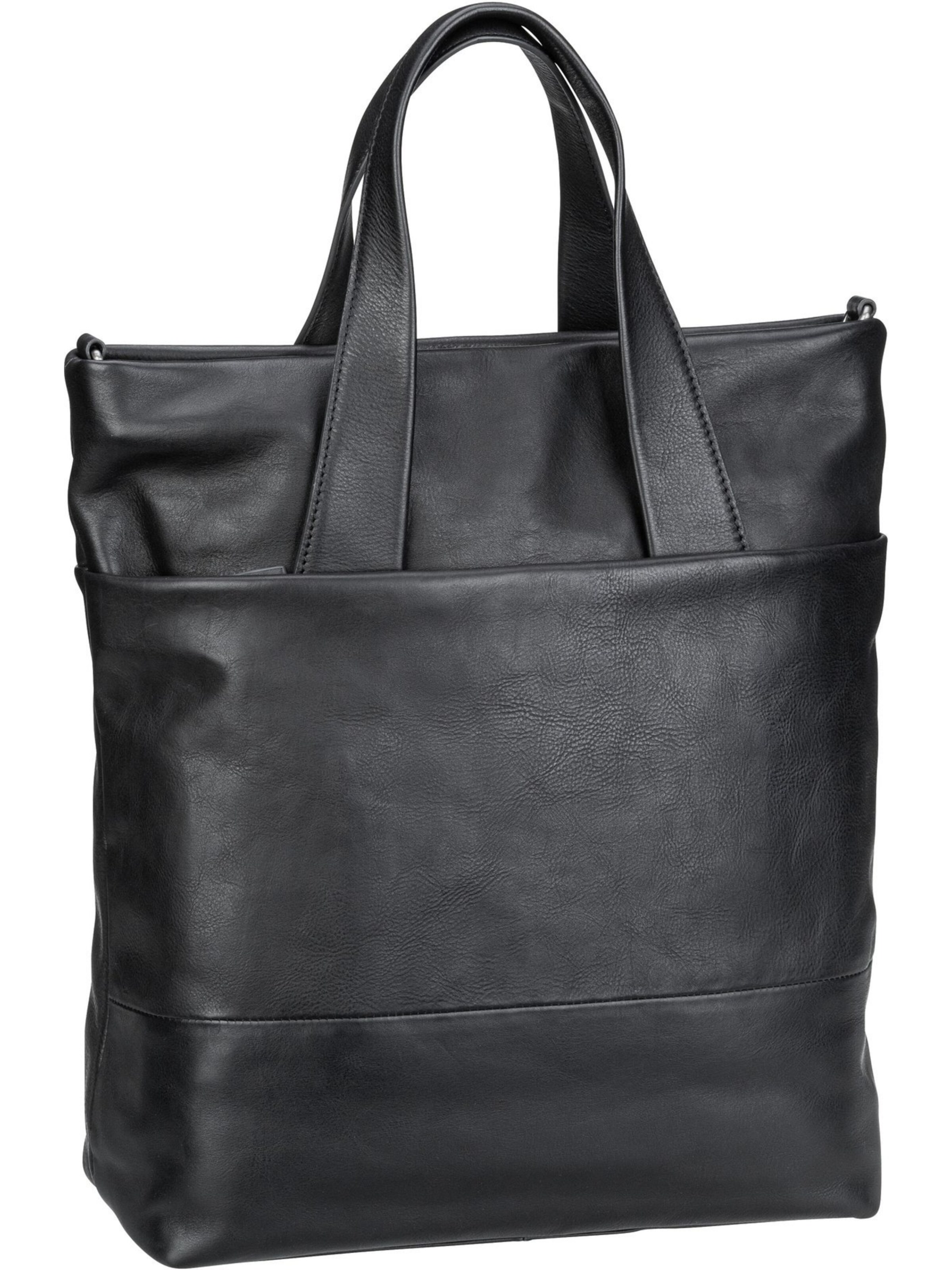 Shopper 'Hamburg' di LEONHARD HEYDEN in nero: frontale