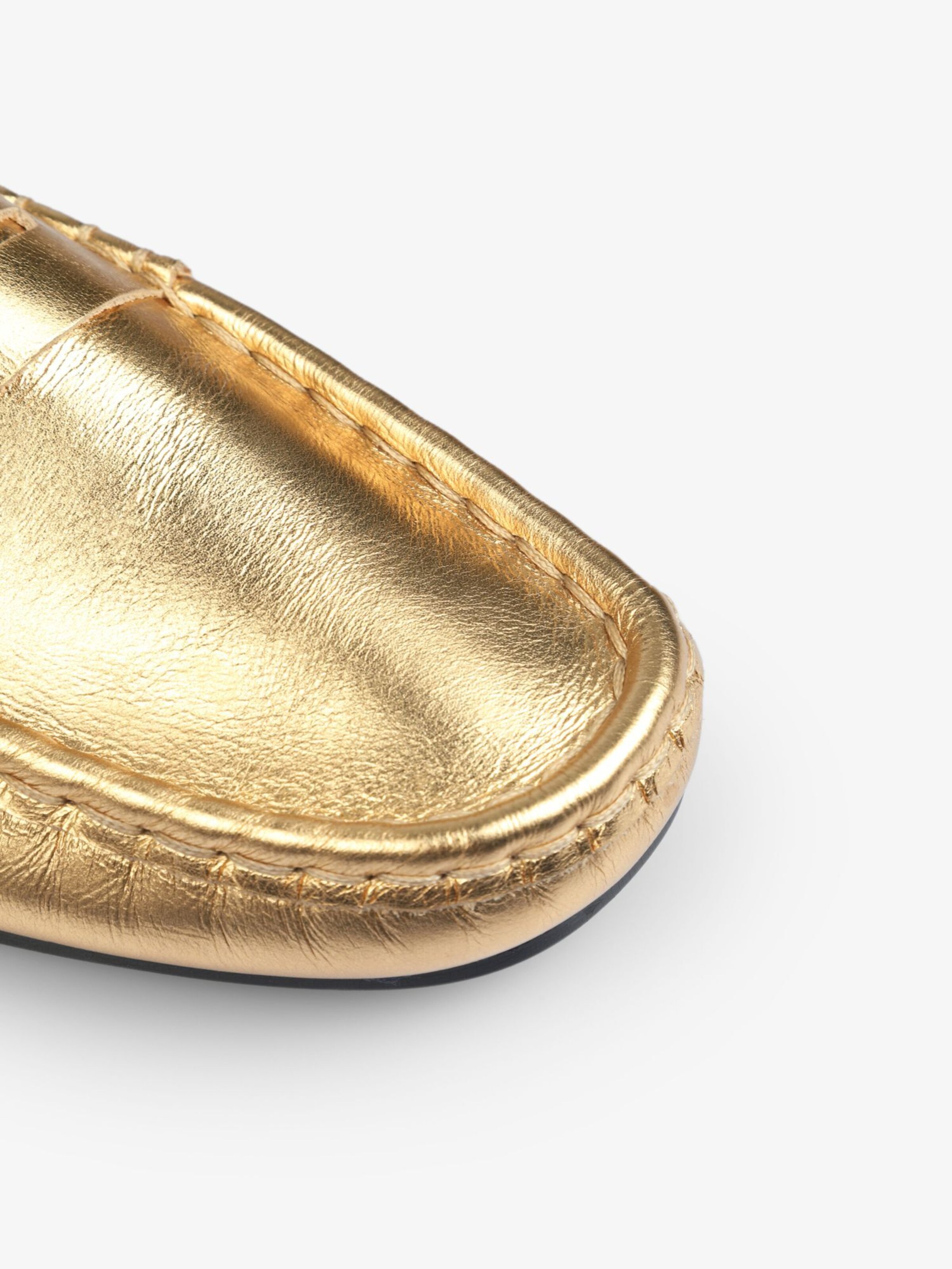 Gold moccasins sales