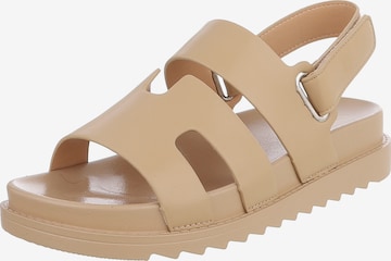Ital-Design Sandals in Brown: front