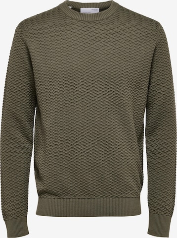 SELECTED HOMME Sweater 'Chris' in Green: front