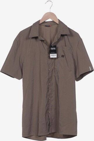 Maier Sports Button Up Shirt in XXL in Brown: front