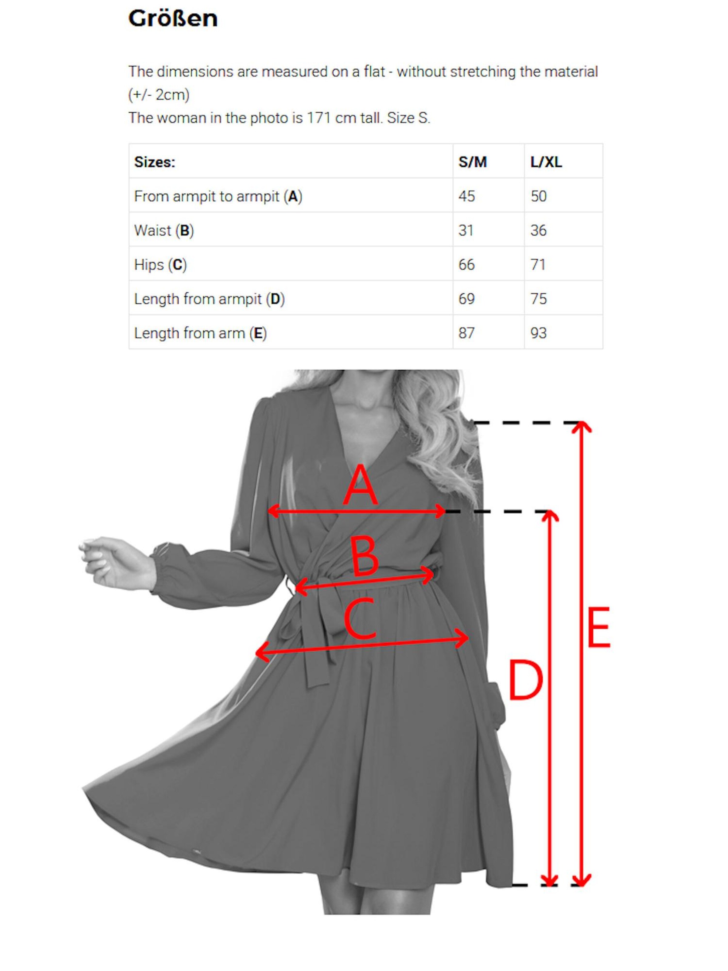 Numoco Dress 'Minikleid Bindy' in Red