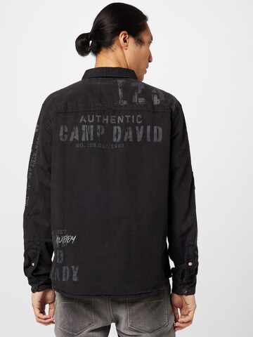 CAMP DAVID Regular Fit Hemd in Grau