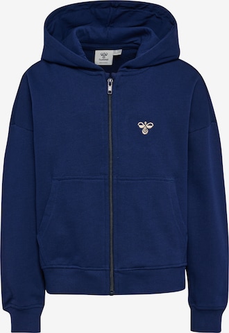 Hummel Zip-Up Hoodie in Blue: front