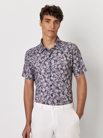 DESOTO Regular fit Button Up Shirt in Grey: front