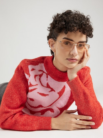 Monki Sweater in Red