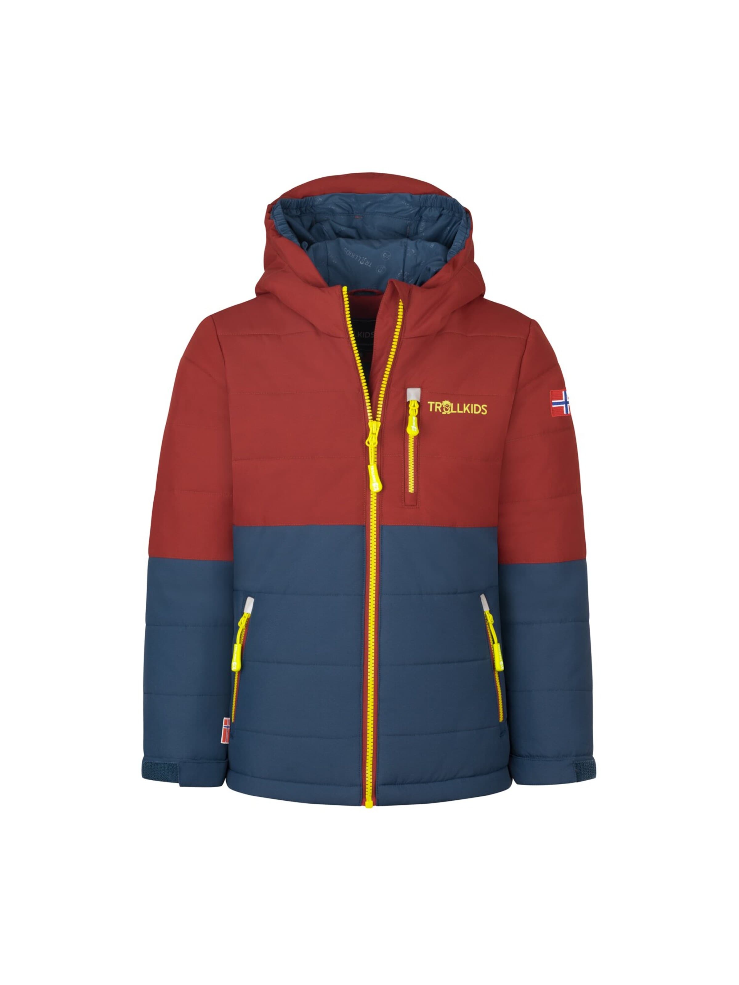 TROLLKIDS Winter Jacket in Red: front