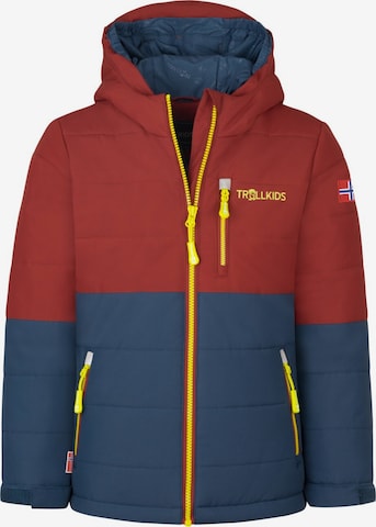 TROLLKIDS Winter Jacket in Red: front