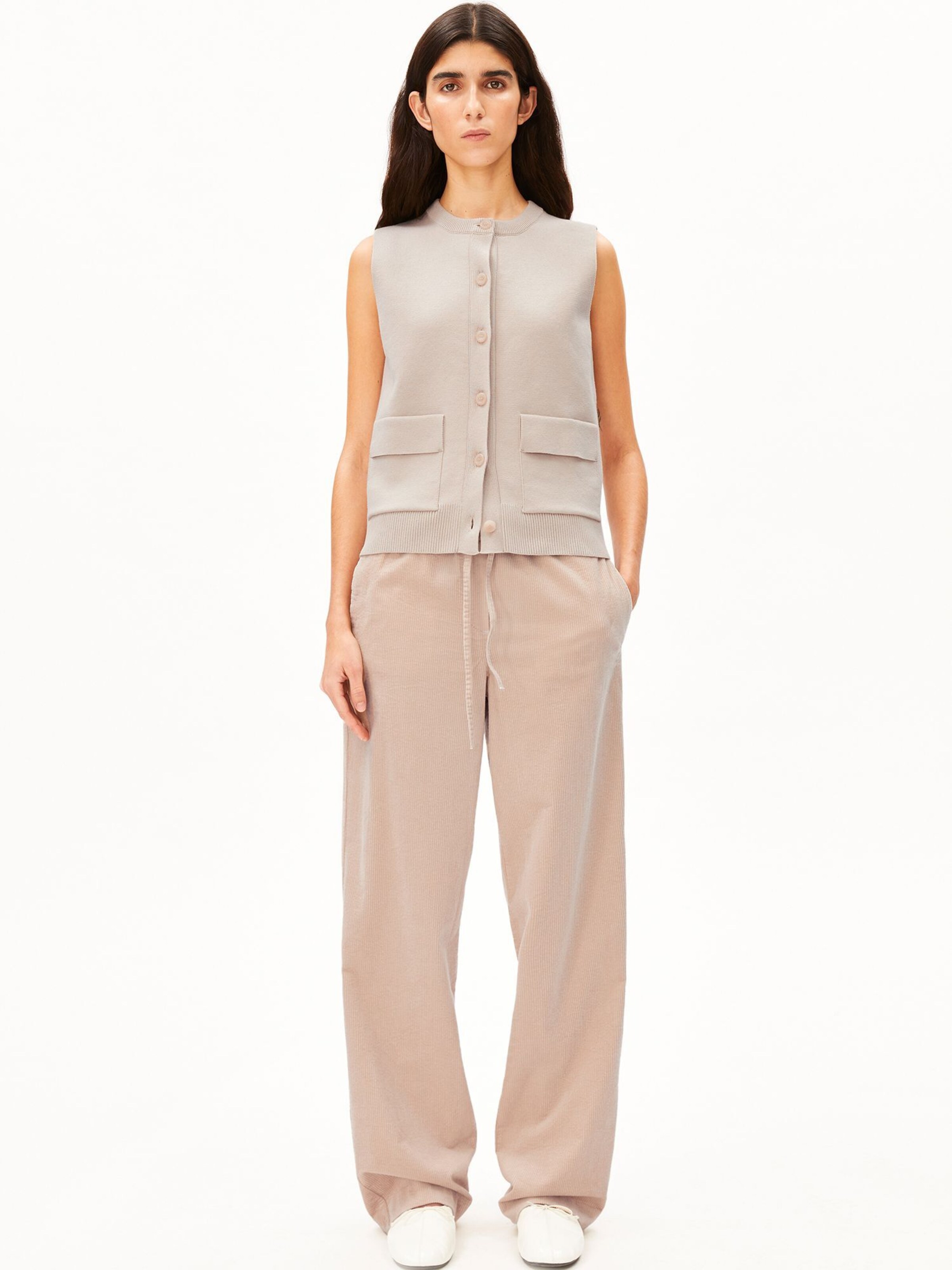 ARMEDANGELS Wide leg Trousers in Beige