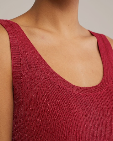 WE Fashion Knitted top in Red