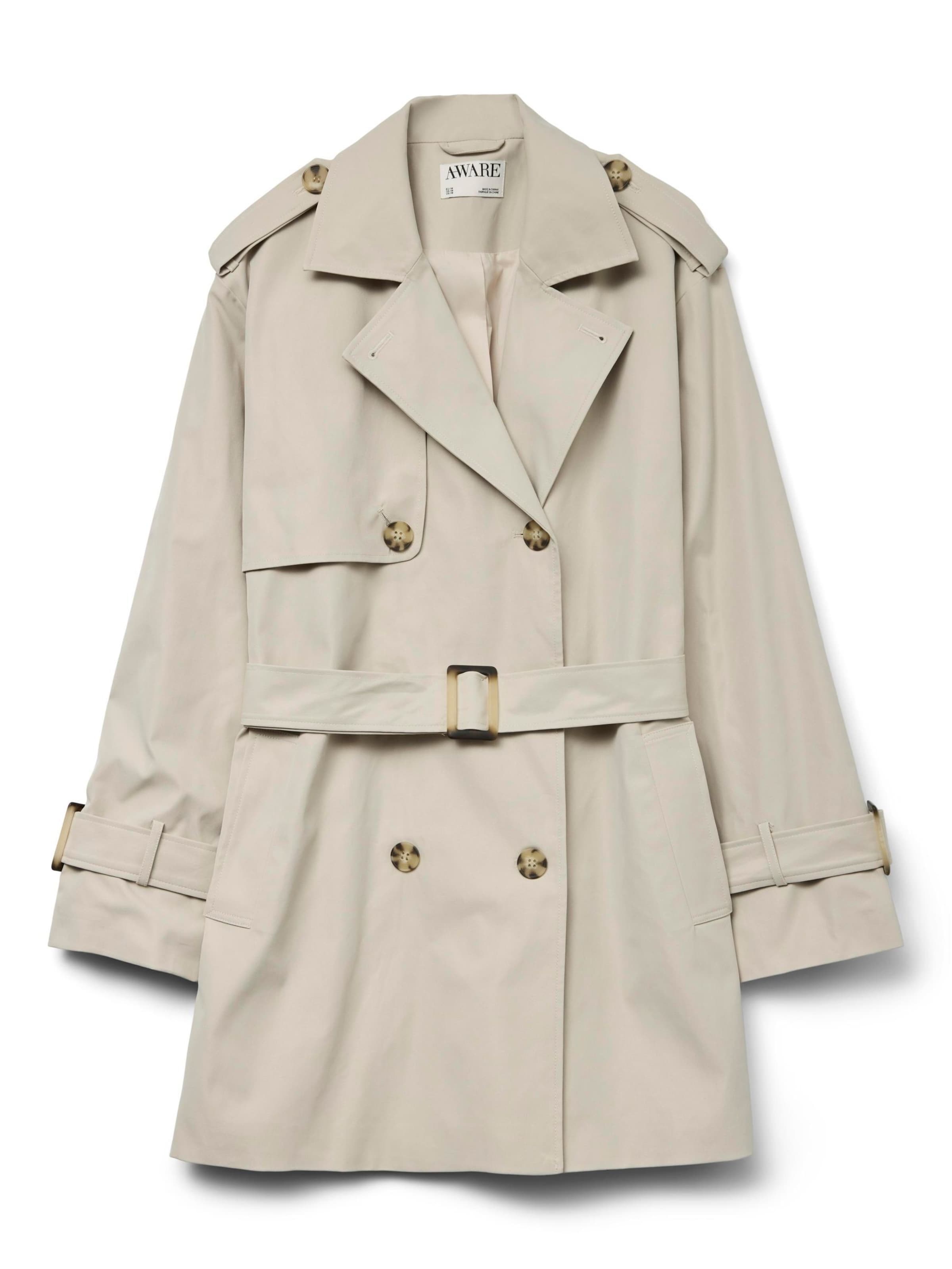 VERO MODA Overgangsfrakke 'VMPea' i beige: forside