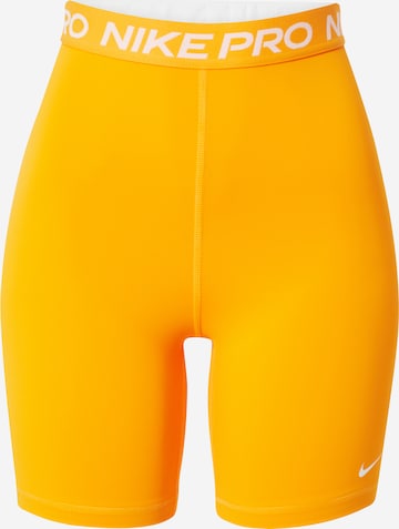 NIKE Workout Pants 'Pro 365' in Orange: front