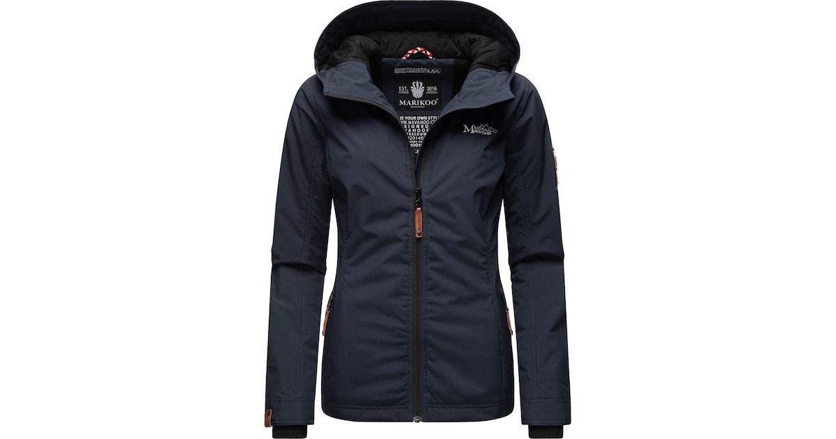 MARIKOO Übergangsjacke 'Brombeere' in Navy ABOUT YOU