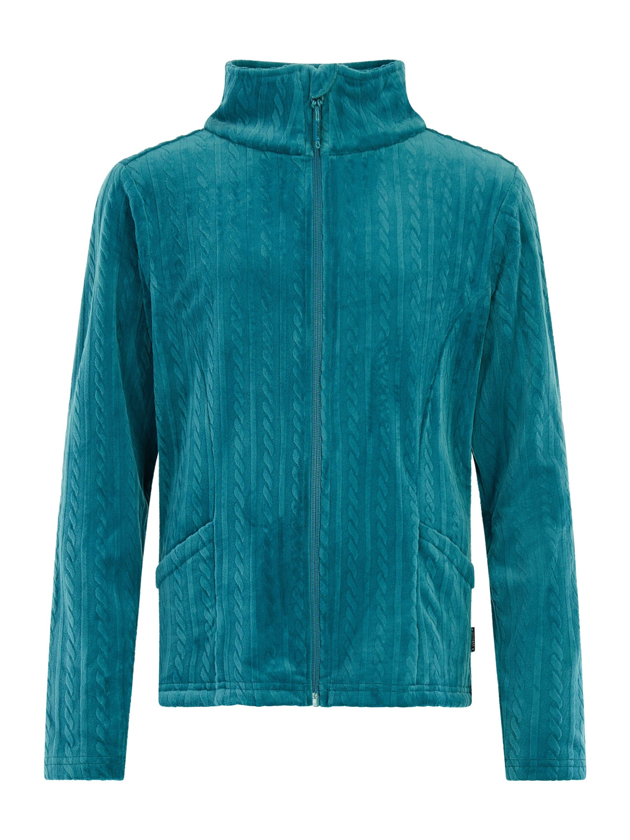 PROTEST Sportsweatjacke 'PRTEileen JR'‌‌‌‌‌‌ in Blau: Vorderseite