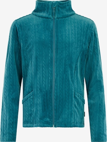 PROTEST Athletic Zip-Up Hoodie 'PRTEileen JR' in Blue: front