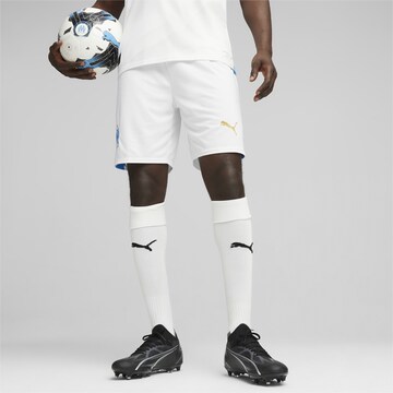 Regular Pantalon de sport 'Olympique de Marseille' PUMA en blanc : devant