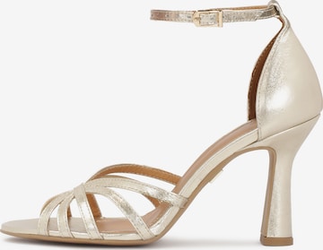 Kazar Sandals in Gold: front