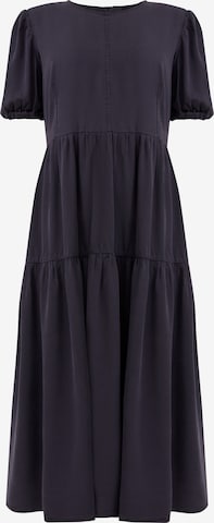 Finn Flare Jeanskleid in Grau: Vorderseite