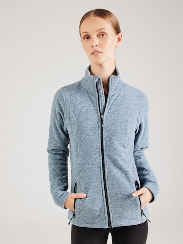 KILLTEC Athletic Cardigan in Blue: front