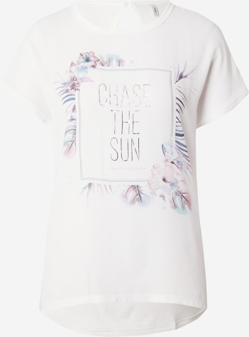 ONLY - Camisa 'FLORA' em branco: frente