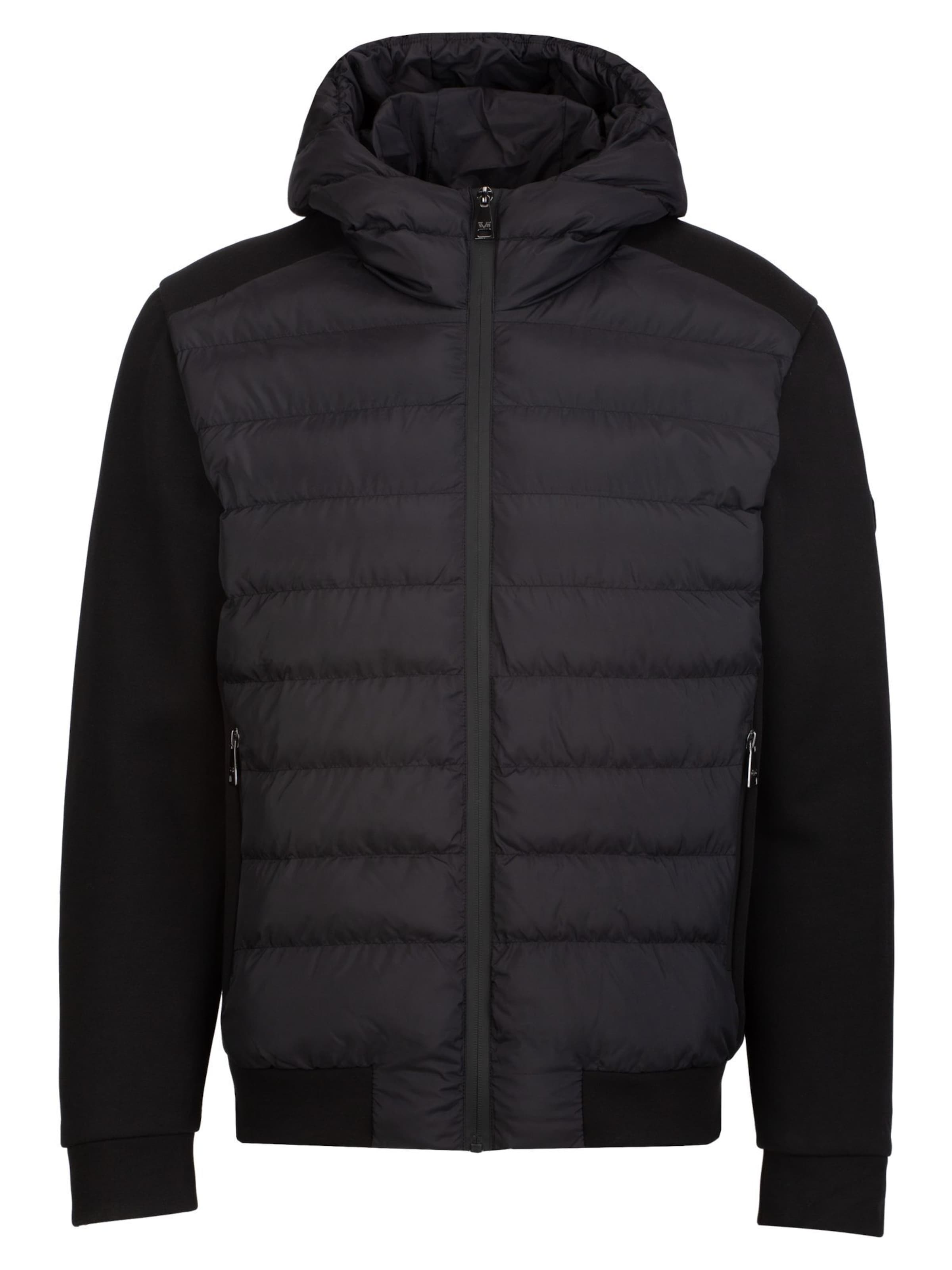 Giacca invernale 'Jay Due' di 19V69 ITALIA in nero: frontale